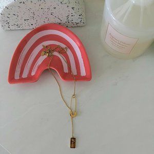 Brand New - Bobby pin & Love pendant Necklace